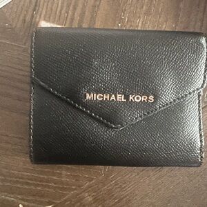 Michael Kors Black and Brown Wallet